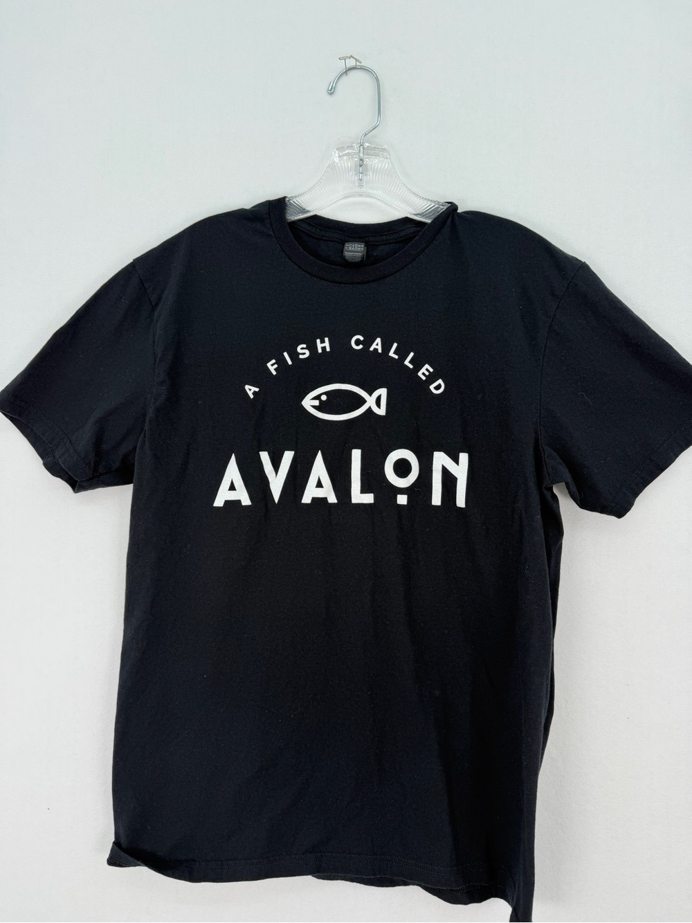 Gildan Black T-Shirt from Miami restaurant A Fish Called Avalon